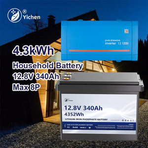 Batterie LiFePO4 12V 340Ah pour <span class=keywords><strong>Victron</strong></span> Compatible pour l'intégration de système solaire et d'onduleur domestique Port de communication CAN Type divisé - Product Image 1