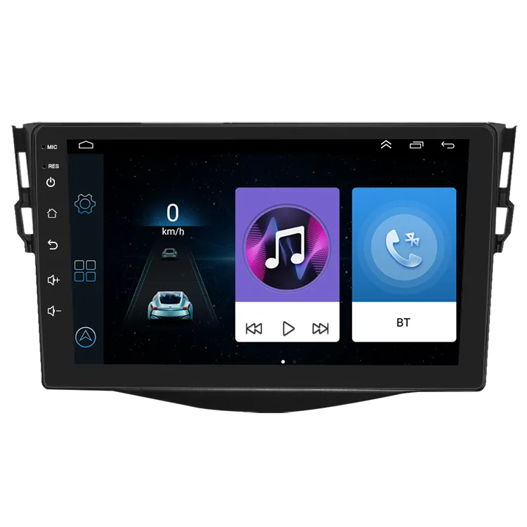 2din 9นิ้ว Android หน้าจอสัมผัสวิทยุรถเครื่องเล่นดีวีดีกรอบสำหรับ Toyota Camry RAV4 2006-2011
