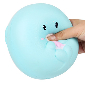 Cute Cartoon Dolphin PU Soft <b>Squishy</b> Toy For Promotional Activities - Product Image 2