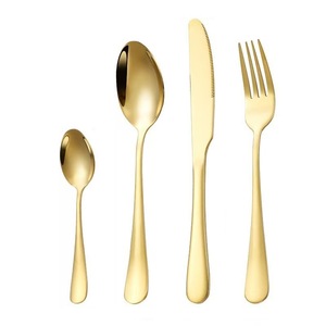 Set di <span class=keywords><strong>posate</strong></span> in acciaio inossidabile per uso alimentare da 24 pezzi lavabile in lavastoviglie per feste con ristorante domestico 6 stoviglie <span class=keywords><strong>posate</strong></span> per nozze - Product Image 5