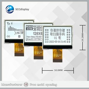 Bán hàng nóng kích thước nhỏ COG mô-đun 12864-653 FSTN đèn nền trắng lưu trữ tủ Màn hình 128x64 Màn hình 12864 LCD hiển thị - Product Image 4