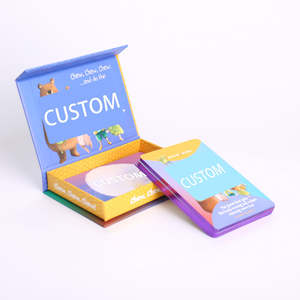 Boîte personnalisée avec logo, cartes multiples, pelliculage de <span class=keywords><strong>surface</strong></span>, impression CMJN, service d'impression à prix abordable, cartes éducatives pour enfants, cartes en papier - Product Image 2