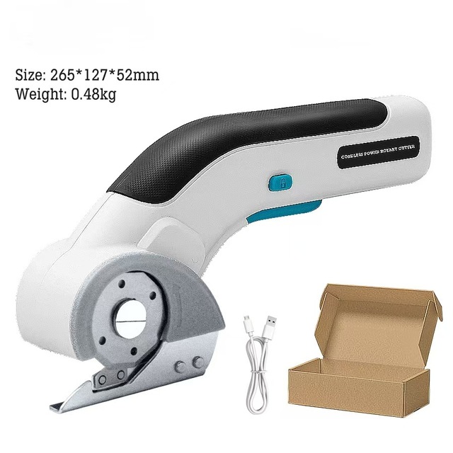 Lithium Battery Electric Power Scissors 3.6 Volt Fabric Electric Cutter USB Charging Scissors