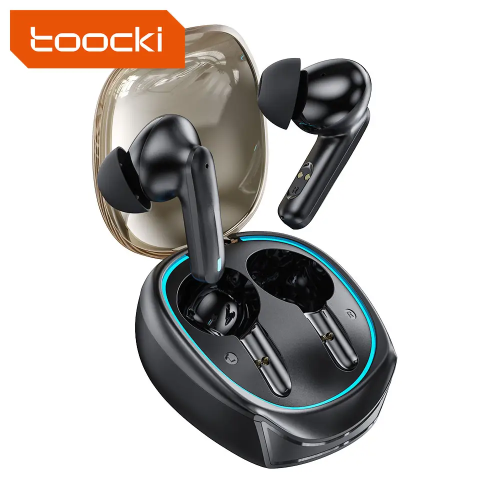 Toocki mains libres Portable jeu TWS casque sans fil écouteurs écouteurs véritable sans fil écouteurs intra-auriculaires avec qualité sonore