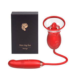 2023 Neueste Rose Toy 3 in 1 Klitoris stimulator Zunge lecken Teleskop Rose <span class=keywords><strong>Adult</strong></span> Sexspielzeug - Product Image 4