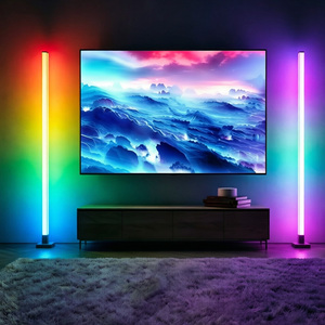 Modern Smart LED Floor Lamp <b>RGB</b> Color Changing Music Sync Dimmable Corner Standing Lamp with WiFi App Voice <b>Control</b> for Living - Product Image 1