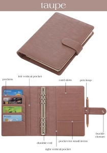 Etsy Best Selling A5 Saffiano Epi Leather Hardcover A5 Budget Binder for Notebook  Planner   Journals with Pen Loop   Card Slots