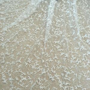 2024 africano paillettes Tulle pizzo Guipure tessuto Saree con pietra pesante <span class=keywords><strong>lavoro</strong></span> per matrimonio nigeriano - Product Image 3