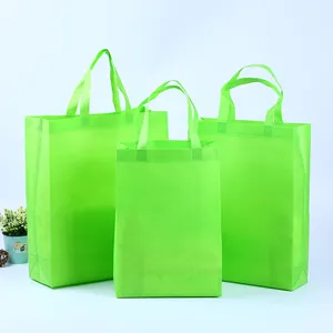 工場スパンボンドハンドルバッグ生分解性リサイクル再利用可能ショップ不織布衣類バッグ
