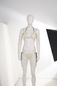 Nouvel ensemble bikini triangle imprimé étoiles pour femme 2026 – Maillot de bain sexy deux pièces à nouer, style halter, pour la plage - Product Image 6
