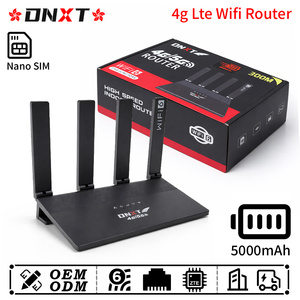 โมเด็ม Wi-Fi DNXT WiFi6 300Mbps 300mbps เราเตอร์ Wifi 1WAN/4LAN รองรับซิม De Wifi แบตเตอรี่ 5000mAh จุดกระจายสัญญาณ AP เราเตอร์ 4G อเนกประสงค์ สำหรับใช้ในสำนักงาน - Product Image 1