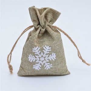 Sacchetto in Iuta (10x15cm) con Laccio all'Uncinetto e Cuore, <span class=keywords><strong>Bomboniera</strong></span> per <span class=keywords><strong>Matrimonio</strong></span> - Product Image 3
