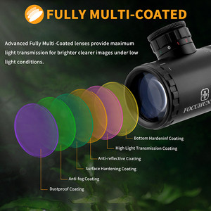 Mira Óptica Compacta FOCUHUNTER 1-4X20E con Tubo de 25.4mm y Retícula Iluminada para Caza - Product Image 2