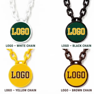 Collar de acrílico colorido personalizado para campeonatos infantiles y juveniles, colgante de espuma EVA 3D multicapa con logo del equipo, cadenas de plástico brillantes para aficionados - Product Image 1