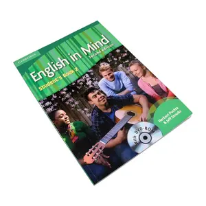 Livros de gramática de inglês escolar, fornecimento de fábrica, livro de exercícios para estudantes