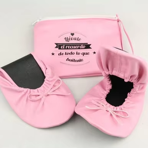 Scarpette bebè <span class=keywords><strong>rosa</strong></span> usa e getta pieghevole leggera chiusura Slip-On con borsa personalizzata per l'estate primavera stagioni autunnali - Product Image 1