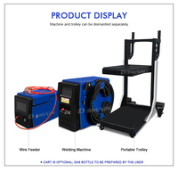 Soudeuse laser à fibre optique portable et refroidie par air, nouveau design, avec source laser en option, pour usine