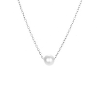 Bijoux minimalistes collier de perles en argent sterling 925