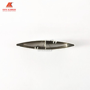 <span class=keywords><strong>Lame</strong></span> de persienne solaire en <span class=keywords><strong>aluminium</strong></span> aérodynamique verticale mobile de forme ovale avec finition usinée anodisée pour façade, fenêtre, <span class=keywords><strong>pergola</strong></span> - Product Image 3