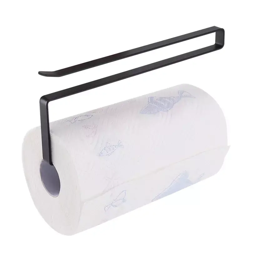 High-Quality Kitchen Non-perforated Under Cabinet Storage Rack Paper Roll Holder