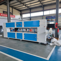 ORAY Máquina de corte CNC de cartón corrugado con sierra de hilo, impulsada por servomotor, con estación de trabajo dual, automática, para tableros rascadores para gatos, Blanca
