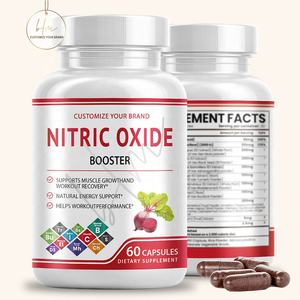 Supplément d'oxyde nitrique de qualité supérieure Arginine Citrulline Betterave Capsule d'oxyde nitrique pour la force énergétique - Product Image 1