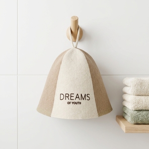 Chapeau de sauna en feutre avec logo brodé personnalisé, protection thermique épaisse pour salle de sauna et complexe de bains chauds - Product Image 2