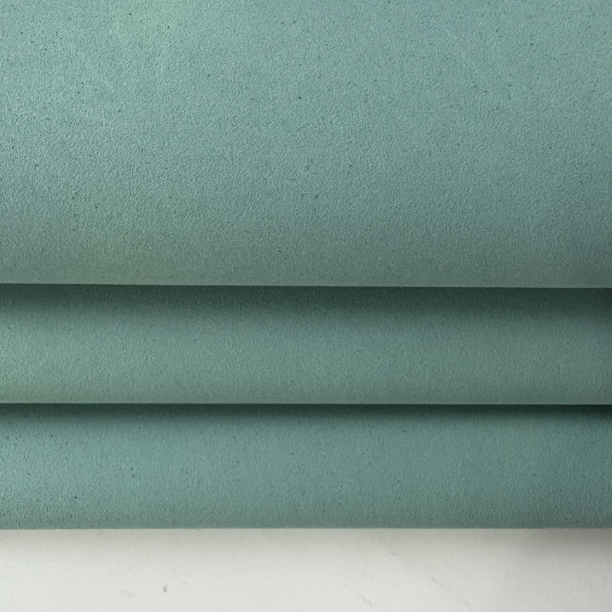 Custom Color PE Leather Synthetic Microfiber Water Based Suede Fabric for Sneakers and Running Shoes