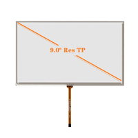 Panel Layar Sentuh Resistif Industri 9.0" 4-kawat 5-kawat Pabrik OEM Langsung Tahan Air MOQ Kecil Produksi Kustom