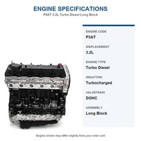 Bloc moteur diesel turbocompressé Ford Ranger 3.2L P5AT, remplacement pour Mazda BT-50 et Everest