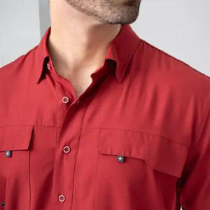 釣り用ハイキングシャツ長袖ポリエステルスパンデックス男性用 - Product Image 5