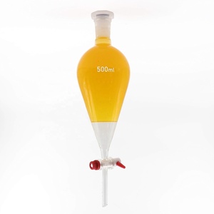 500ml 1000ml Formas De Pêra Cônica 500ml Funil De Vidro Separador PTFE Stopcock Pêra Grande Separando Funil 24/40 Articulação - Product Image 3