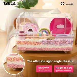 Tafit 66cm Transparent Acrylique <span class=keywords><strong>Hamster</strong></span> Cage pour Nain <span class=keywords><strong>Hamster</strong></span> Syrien <span class=keywords><strong>Hamster</strong></span> Gerbilles <span class=keywords><strong>Hamster</strong></span> Maison Petit Pet Fournitures - Product Image 4
