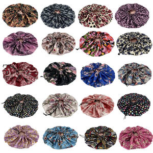ZTZI, venta al por mayor, estampado de doble capa, <span class=keywords><strong>gorro</strong></span> de <span class=keywords><strong>dormir</strong></span> de satén, envoltura de pelo <span class=keywords><strong>para</strong></span> <span class=keywords><strong>rizos</strong></span>, <span class=keywords><strong>gorro</strong></span> forrado <span class=keywords><strong>para</strong></span> saco de <span class=keywords><strong>dormir</strong></span>, elástico ajustable - Product Image 2