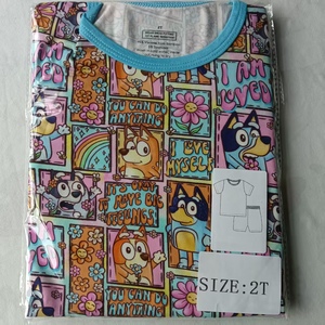Pijamas <span class=keywords><strong>de</strong></span> Bambú con Estampado Personalizado al por Mayor, Mameluco <span class=keywords><strong>de</strong></span> Bambú Orgánico para Bebés, <span class=keywords><strong>Ropa</strong></span> <span class=keywords><strong>de</strong></span> Dormir para Niños, <span class=keywords><strong>Ropa</strong></span> <span class=keywords><strong>de</strong></span> Bambú para Bebés - Product Image 4
