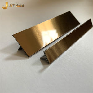 Bande en acier inoxydable moderne et durable en forme de T EX287 avec garantie de plus de 5 ans pour les bords de carrelage intérieurs et les utilisations de transition - Product Image 5