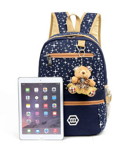 Custom Women Travel Schoolbag Set Rucksack Teenage Kids Girls School <b>Backpack</b> Bags - Product Image 2
