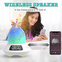 Alarmes de table de chevet pour enfants avec bruit blanc Led lampes de bureau réveil lumière lever du soleil alarme numérique horloge intelligente