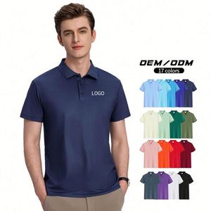 เสื้อโปโลพนักงานแบบสปอร์ตผ้าคอตตอนผสมโพลีเอสเตอร์สำหรับธุรกิจชาย  รับผลิตตามสั่งขายส่ง  ปักโลโก้ได้ - Product Image 3