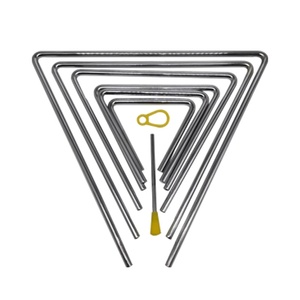 <strong>Triangle</strong> Percussion <strong>Instrument</strong> with Holder for Kids Rhythm Training Multi-size Steel <strong>Triangle</strong> Set - Product Image 1