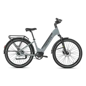 Bicicleta Eléctrica con Sensor de Torque de Motor Central, Freno Hidráulico de Correa de Carbono Inteligente, Cambios Internos <span class=keywords><strong>Shimano</strong></span> de 8 Velocidades y Carga Rápida, desde Almacén en la UE - Product Image 1