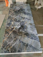 Panneau mural UV brillant de qualité supérieure, imperméable, motif marbre, panneau PVC pour la décoration intérieure des restaurants