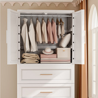 Armoire de Rangement Pliante Multifonctionnelle Grande Capacité en Plastique pour Bébé, Enfant et Famille