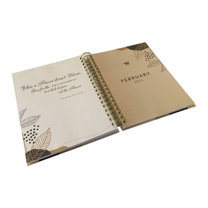 New 2023 spiral planner custom printing with stickers