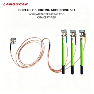 Bâton de mise à la terre télescopique portable à court-circuit, tige de manutention, bâton isolant, personnalisable OEM, 110kV, direct usine - Product Image 2