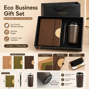 Juego de Regalo Corporativo de Lujo de 3 Piezas, Ecológico, Cuaderno, Vaso y Bolígrafo, Caja de Regalo con Marca Personalizada, Regalo de Bienvenida para Empleados, Regalo Empresarial - Product Image 3