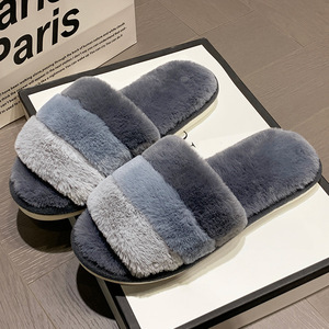 Venta al por mayor de nuevos productos Zapatillas de mujer Zapatillas de moda planas engrosadas para el calor con precio de fábrica - Product Image 5