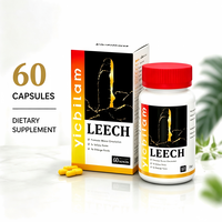Capsules d'extrait concentré de sangsue (Hirudine) pour le bien-être quotidien des hommes - Soutien à la circulation et vitalité physique - Marque privée OEM