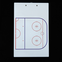 Tableaux magnétiques d'entraînement de hockey sur glace personnalisés, porte-documents, impression UV/sérigraphie 4 couleurs, couleur personnalisée, plastique effaçable à sec