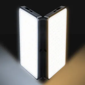 Lampu Fotografi Portabel Mini MFL-06 Lampu Video LED 4500MAh Ultra Tipis Cahaya Isi 180 LEDs High CRI>96 untuk Kamera